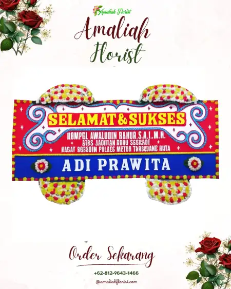 Papan Bunga Ucapan Selamat Liliba